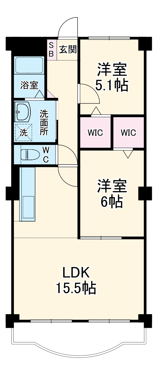 浅井ハイツの間取り