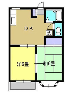 伊奈平の完工年月(1992年11月)築の賃貸アパートの間取り