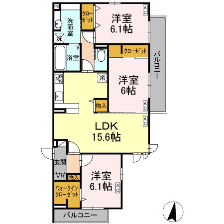 サザンショア東海岸の間取り