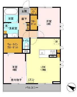 テラス市川高谷の間取り