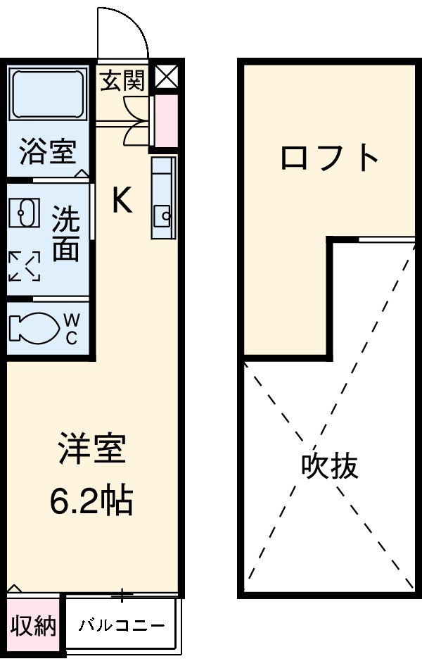 フェイストハイツの間取り