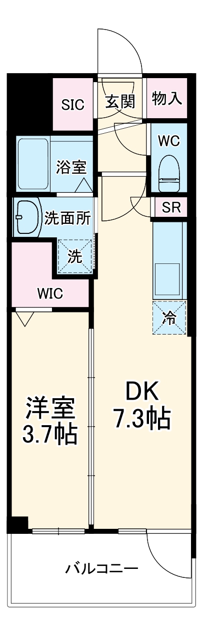 エステムコート名古屋 TWIN EASTの間取り