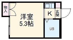 レオパレス屏風ヶ浦第2の間取り