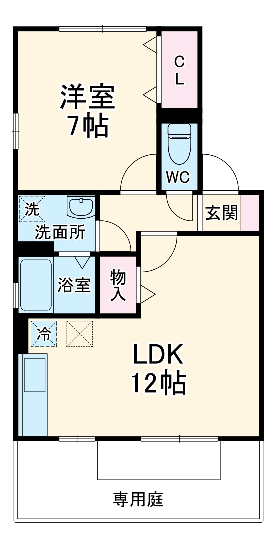 ドミールBの間取り