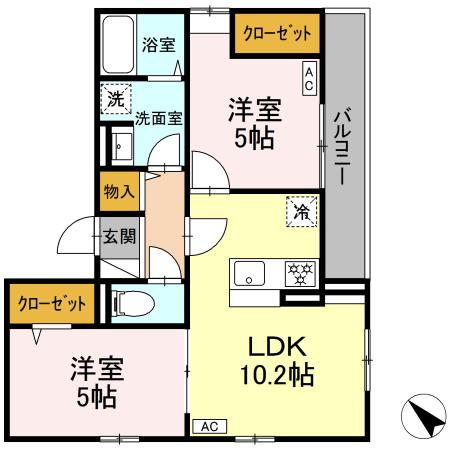 エリオント町田中町の間取り