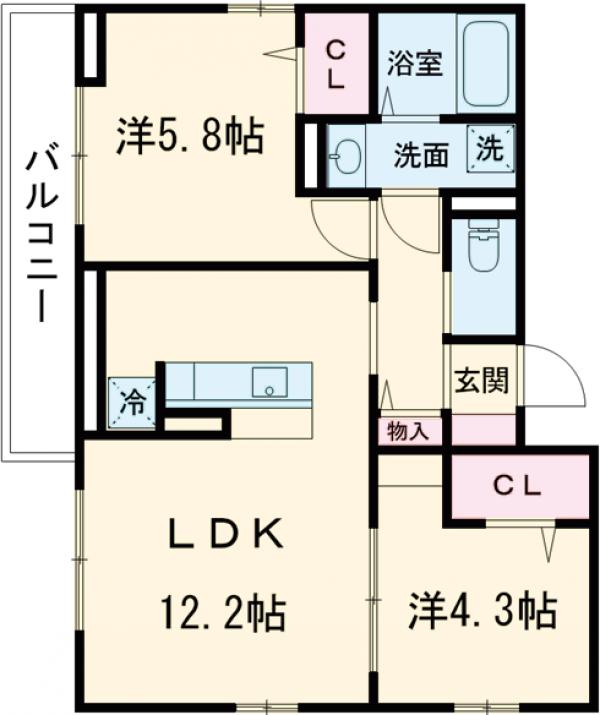 エリオント町田中町の間取り