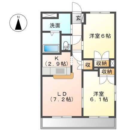 KING’S COATの間取り