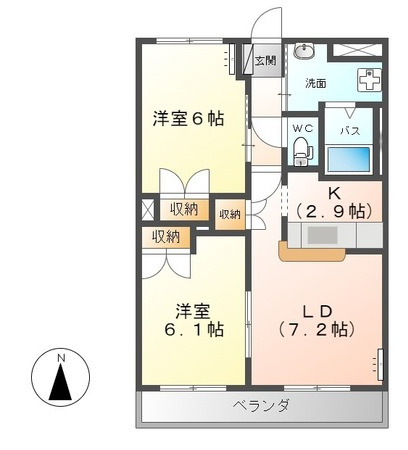 KING’S COATの間取り