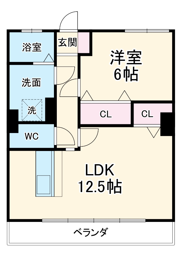 ハイリビングKの間取り