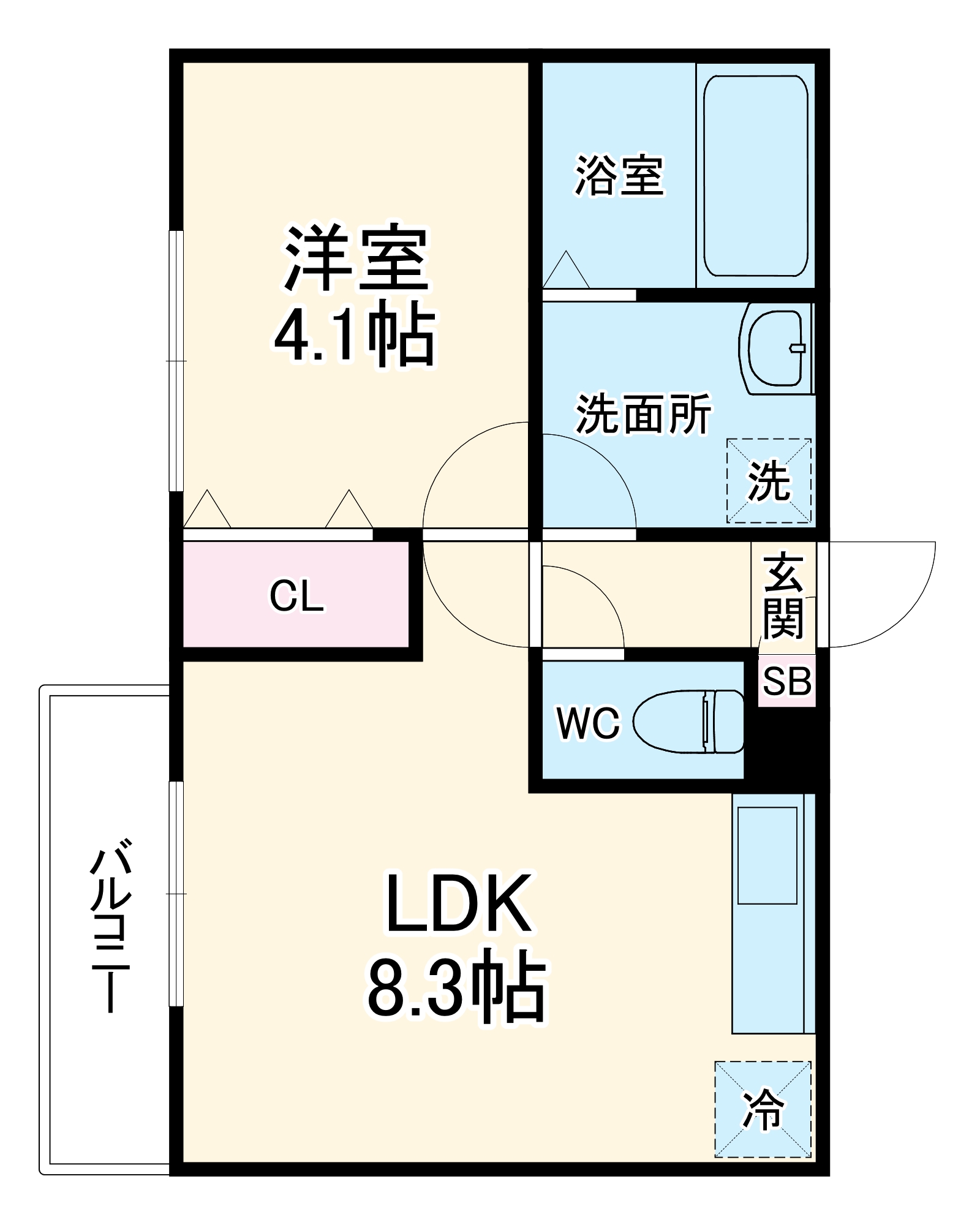 ジーメゾン鎌ケ谷シエルの間取り