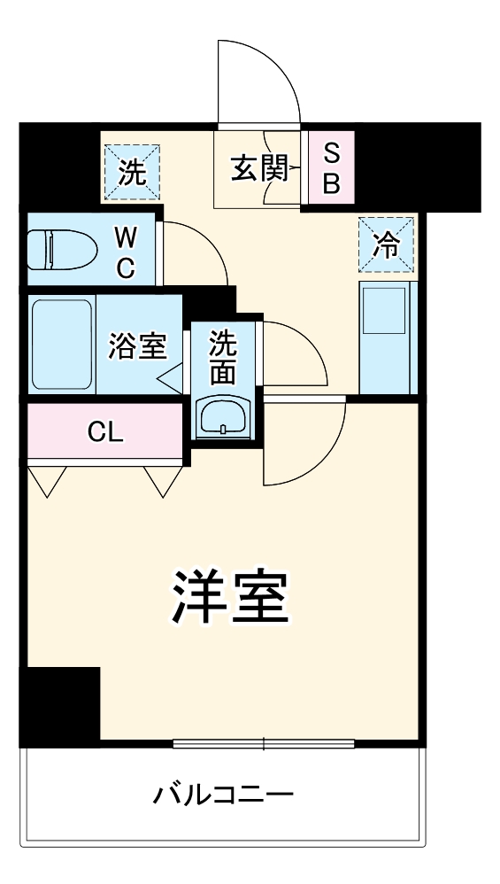 MELDIA　CREST　TAPP新大阪WESTの間取り
