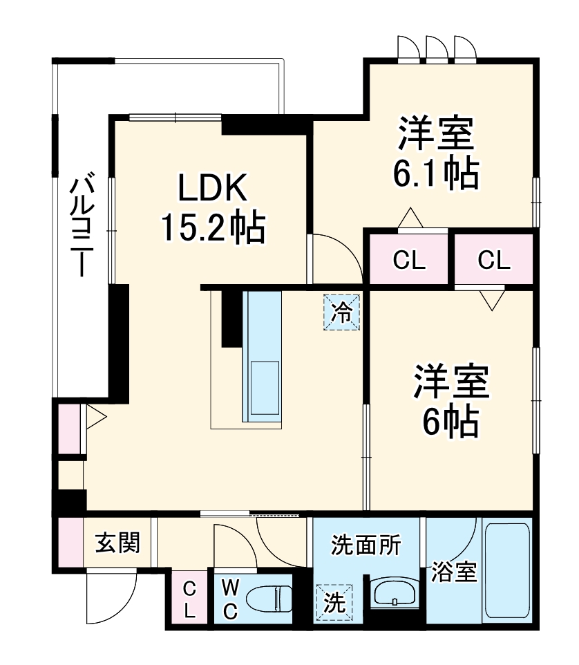 ヴィアレット Ⅷの間取り