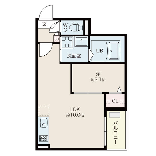 Ｊａｃｋ　ｋｏｈｏｋｕⅠ・302号室の間取り