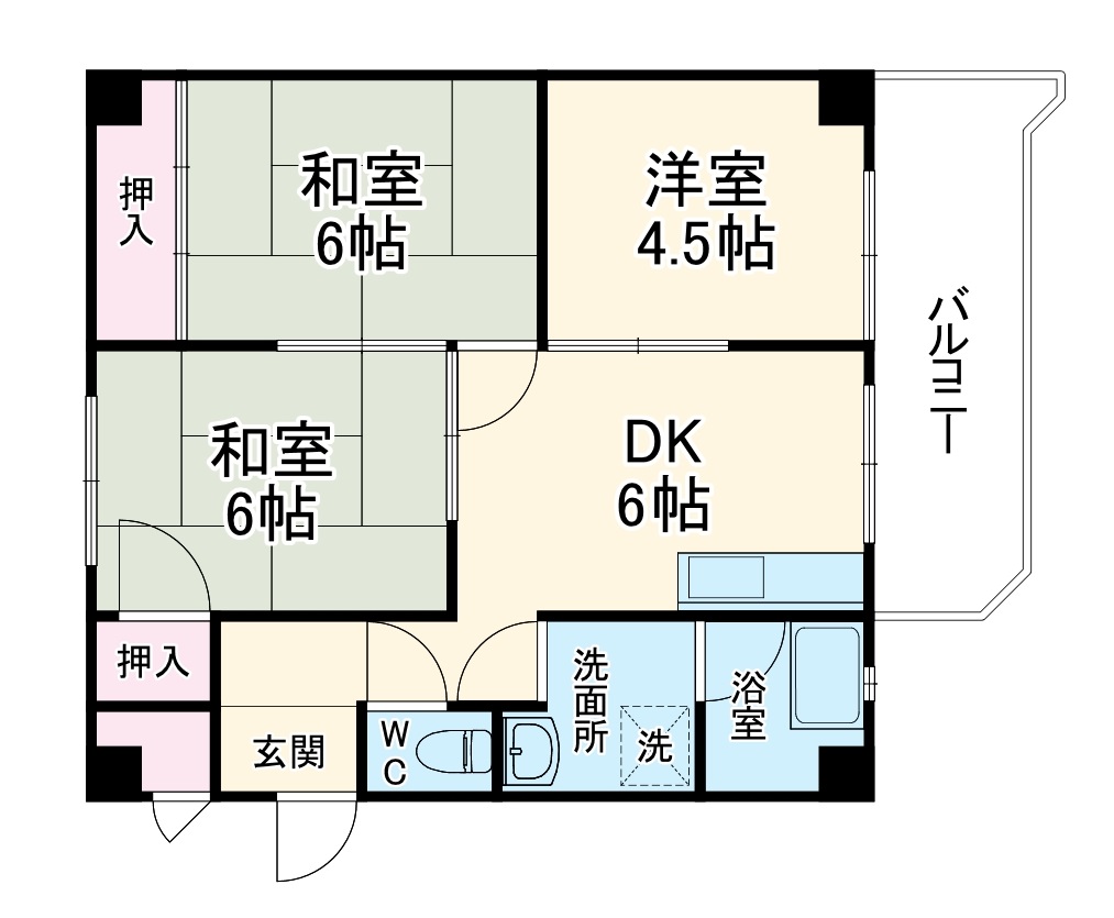 サンシャトー山本の間取り