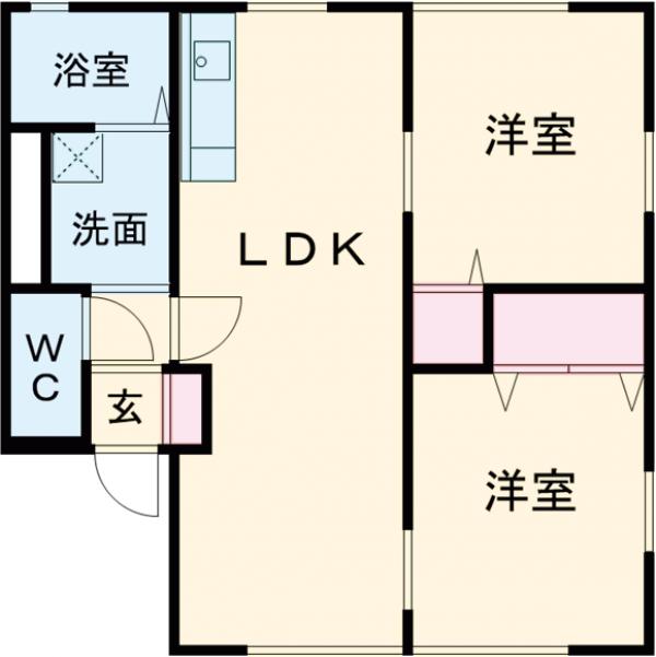 ヴィラ相生Aの間取り