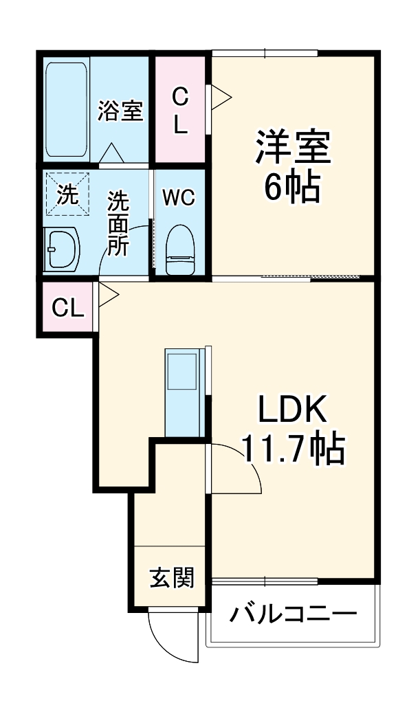 AFC RESIDENCE見付Bの間取り