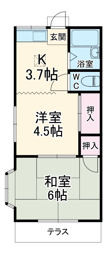 所沢サンハイムの間取り