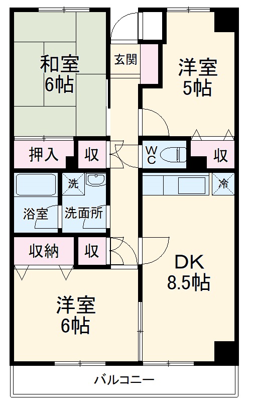 オークウッドⅠの間取り