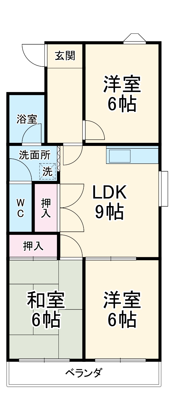 好日ハイツの間取り