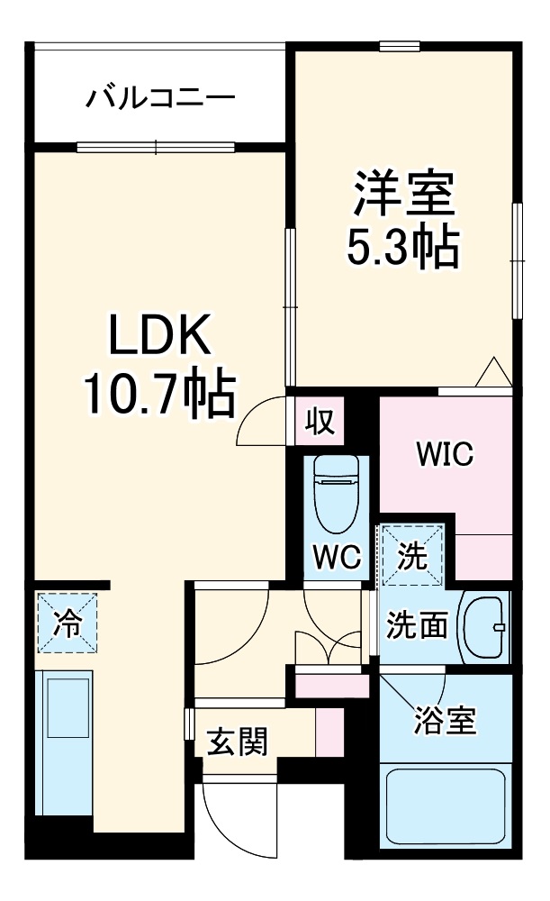 ディオール名駅の間取り
