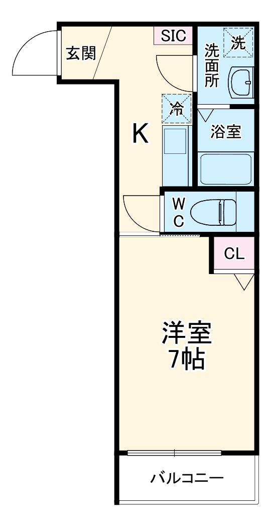 新松戸の完工年月(2024年9月)築の賃貸アパートの間取り