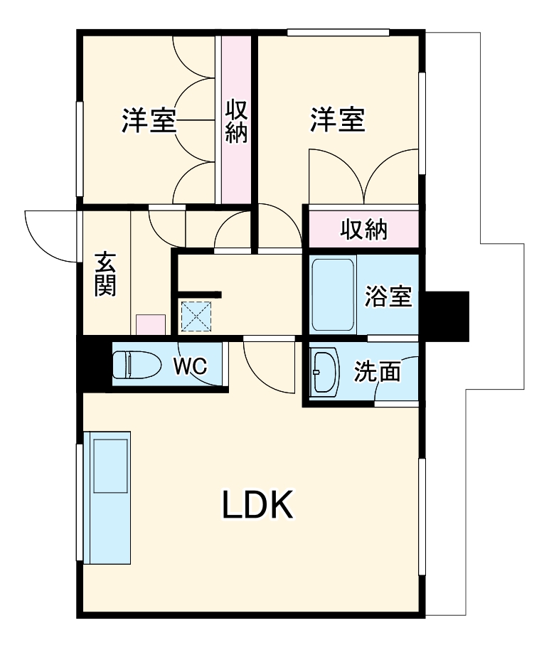 フルセイル橋本Ⅲの間取り