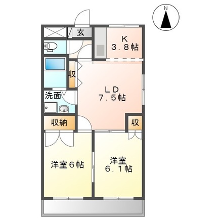 プロニティーハイムの間取り