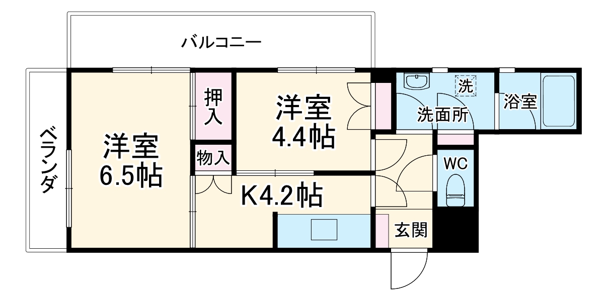 コーポK&Uの間取り