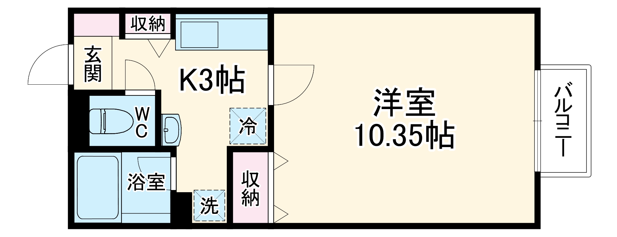 リヴェール市川C棟の間取り