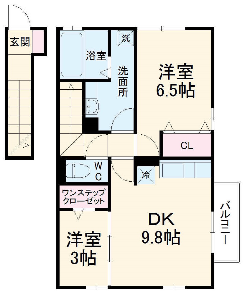 ドミールKの間取り