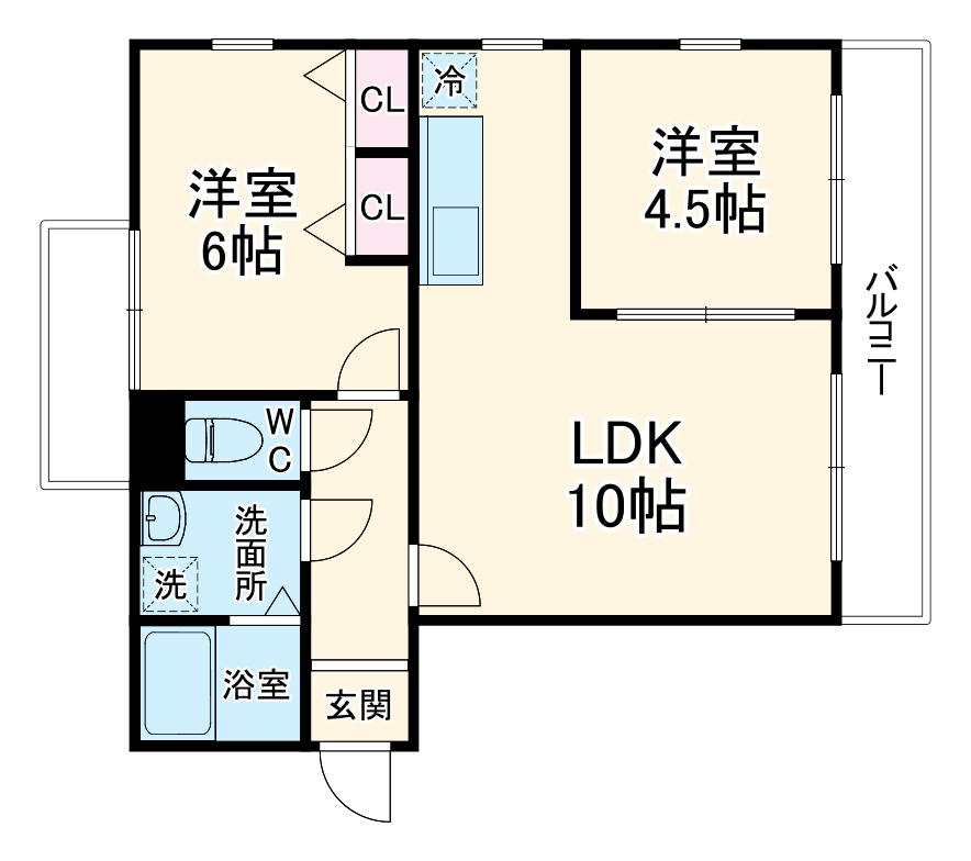 ガーデン香流ビルの間取り