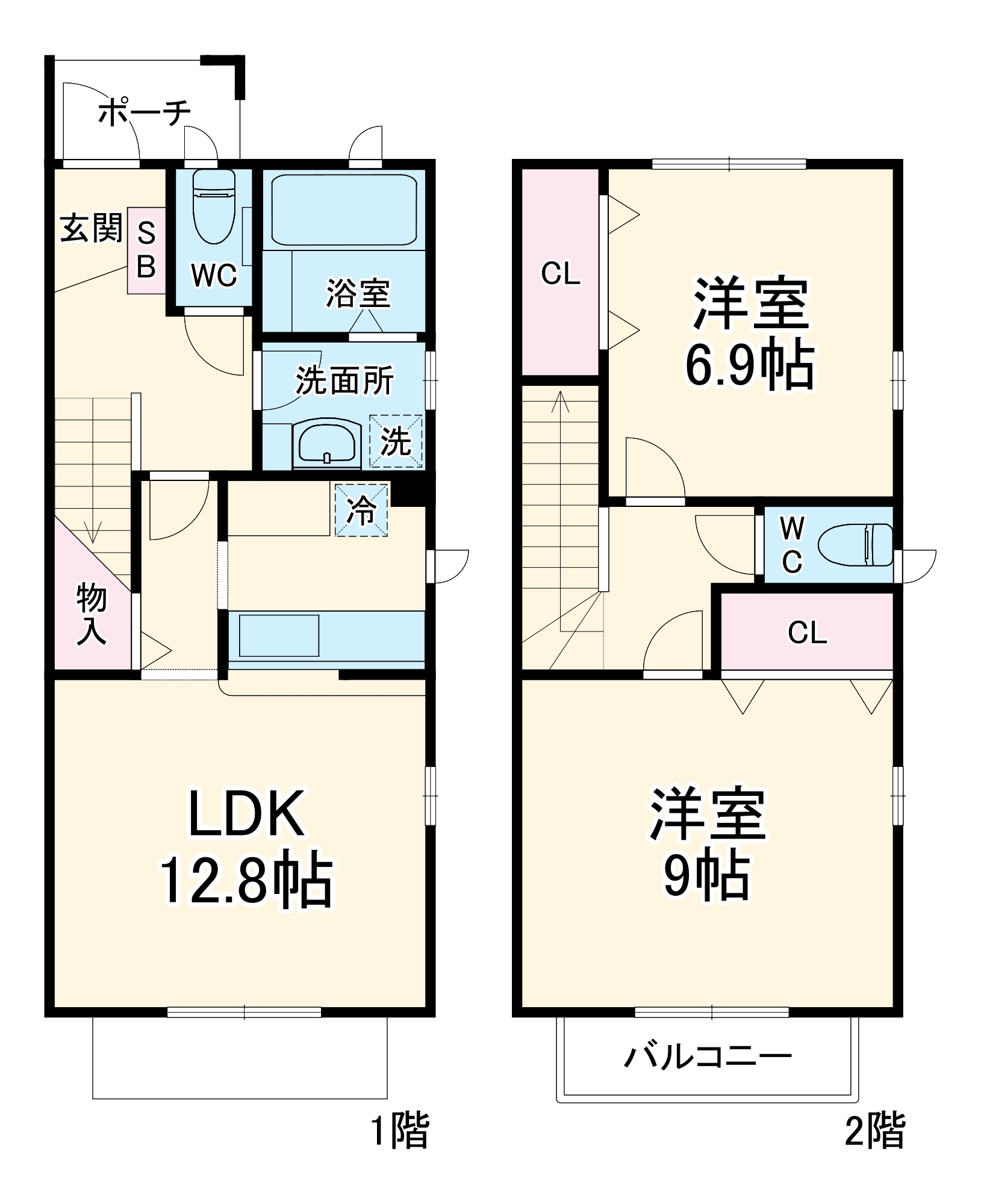 ラ・サンベール藤塚の間取り