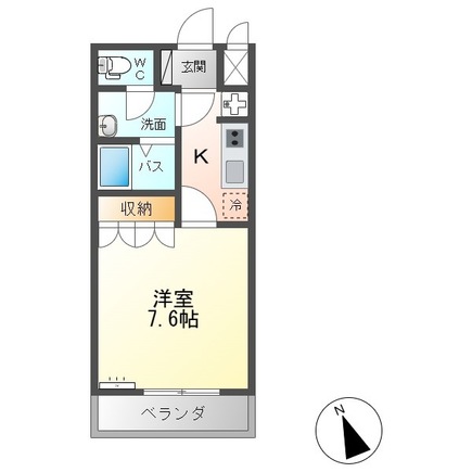 SUN COURT.K(サンコート.ケー)の間取り