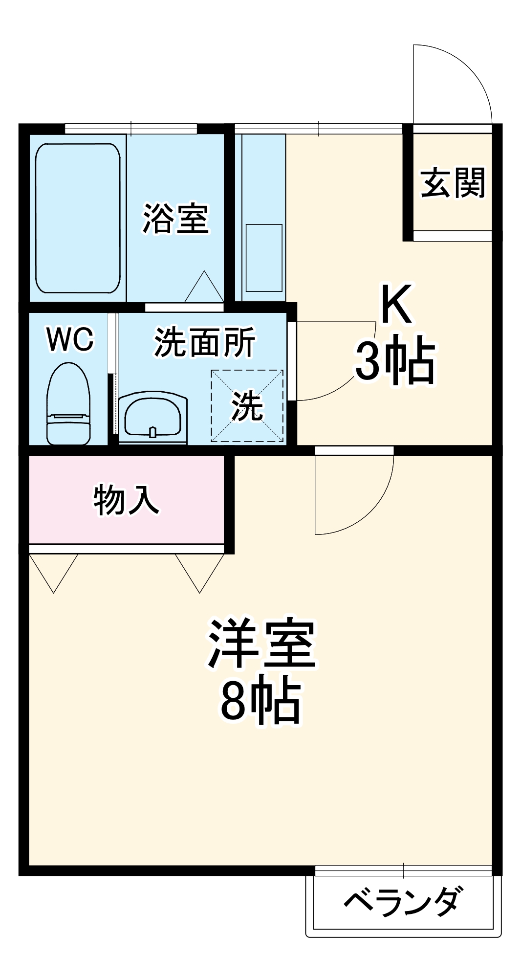 コーポ原田の間取り