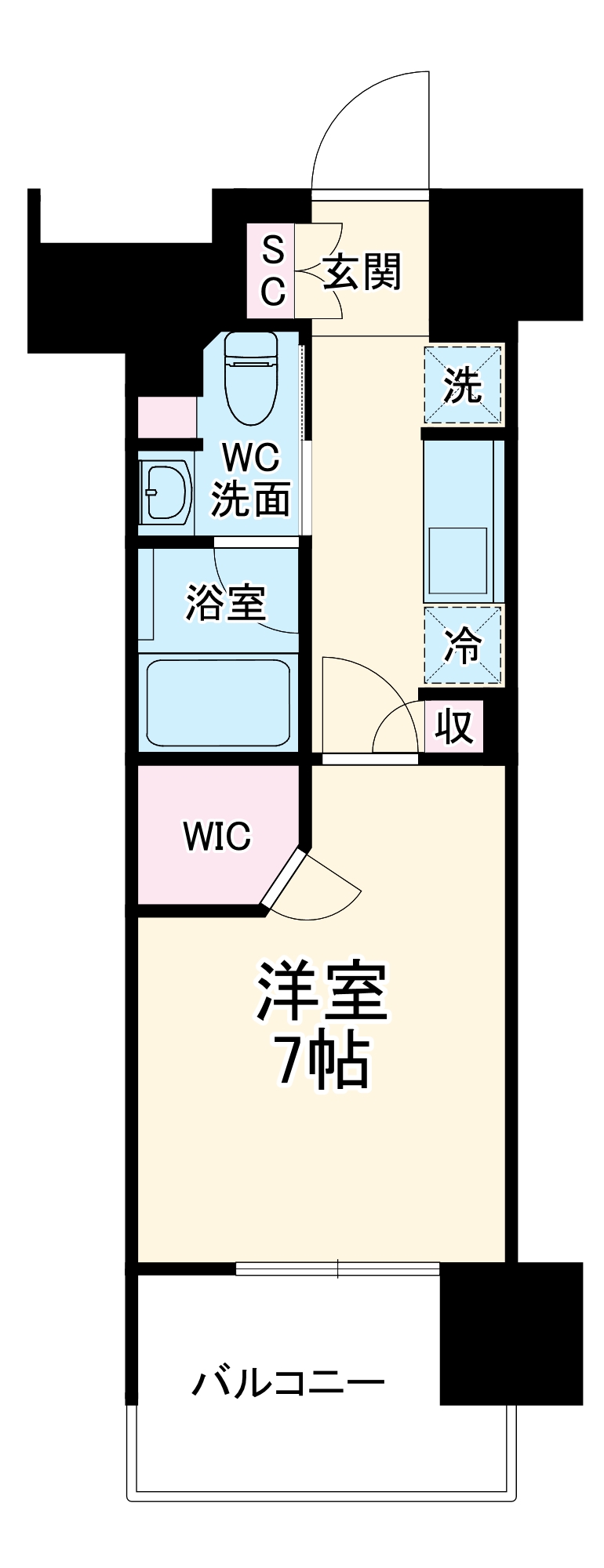 ザ・パークハビオ新栄の間取り