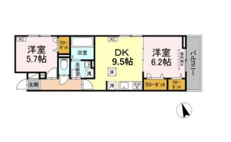 グラナーデ東伊興の間取り