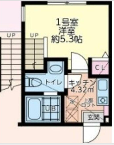 鹿沼台の完工年月(2024年7月)築の賃貸アパートの間取り