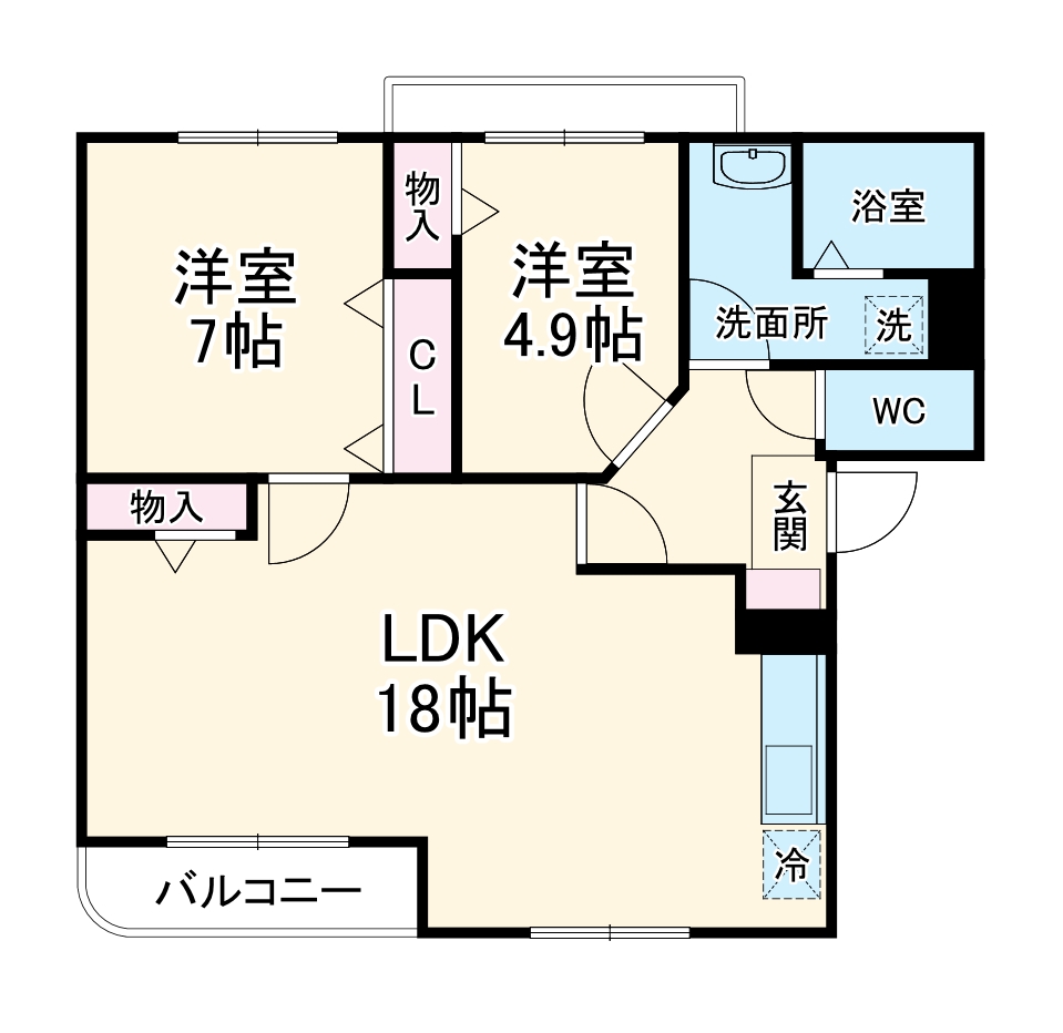 マンションCat's eye Ⅱの間取り