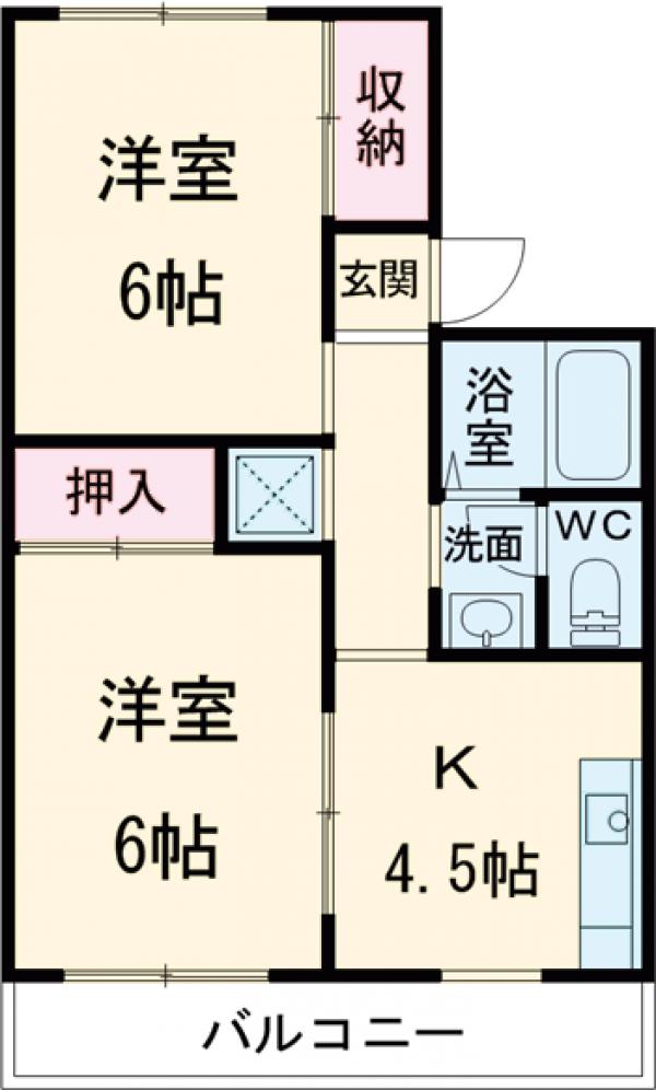 フジヴェール3番館の間取り