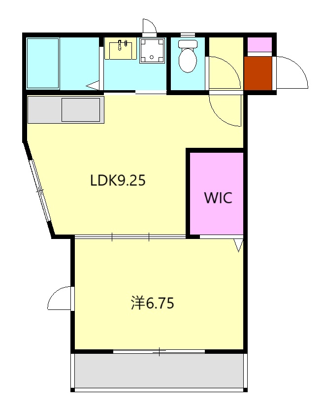 ソレイユ富水の間取り