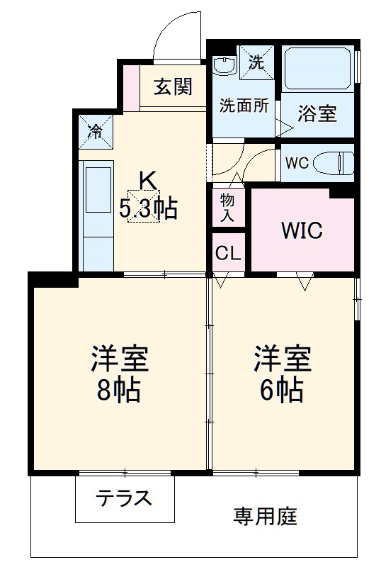 グリーンヴィラ カラビナBの間取り