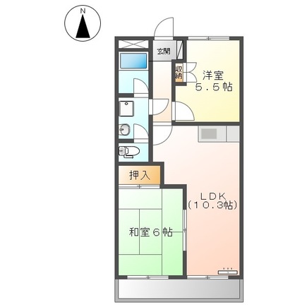 リバーサイドN・Kの間取り
