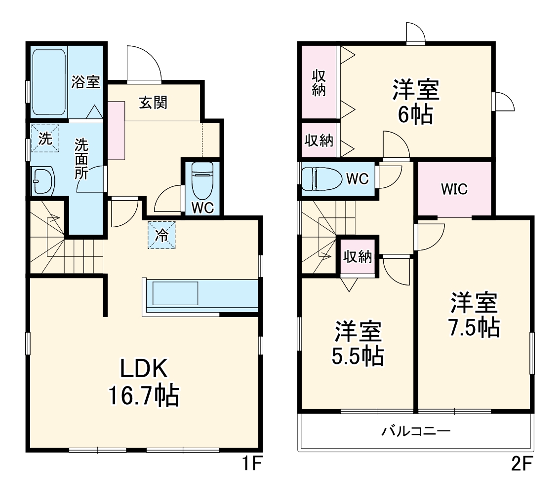 清新戸建クワットロの間取り