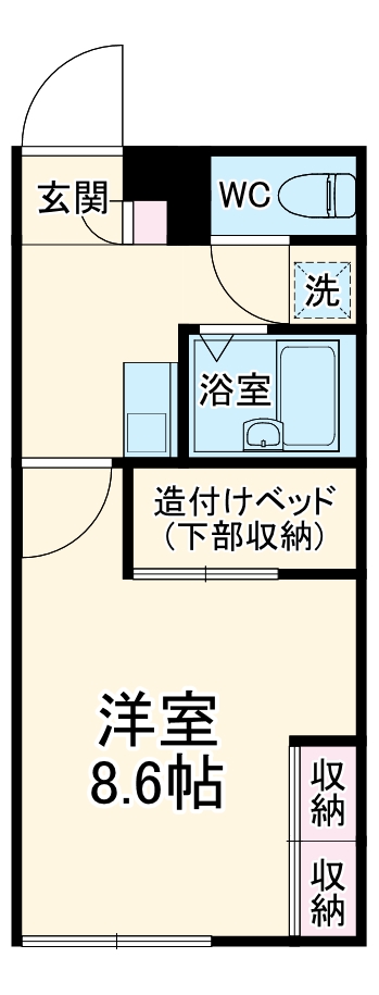 レオパレス宮ノ前1号棟の間取り