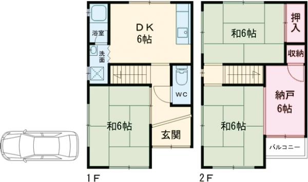 殿本様邸(三田町)の間取り