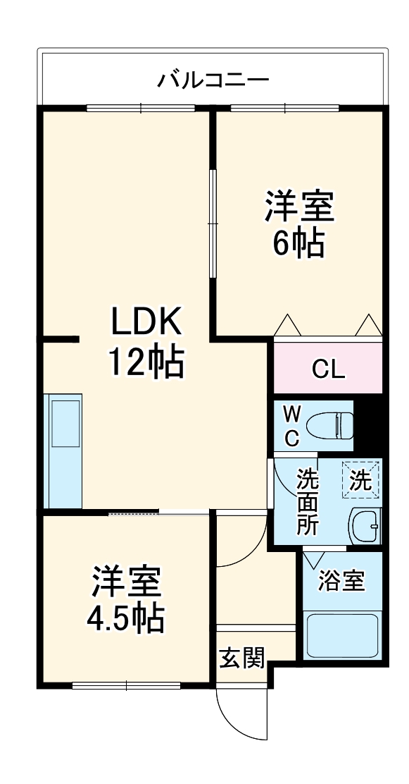 パークハイツAの間取り