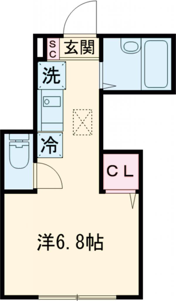 下石原の完工年月(2024年8月)築の賃貸アパートの間取り