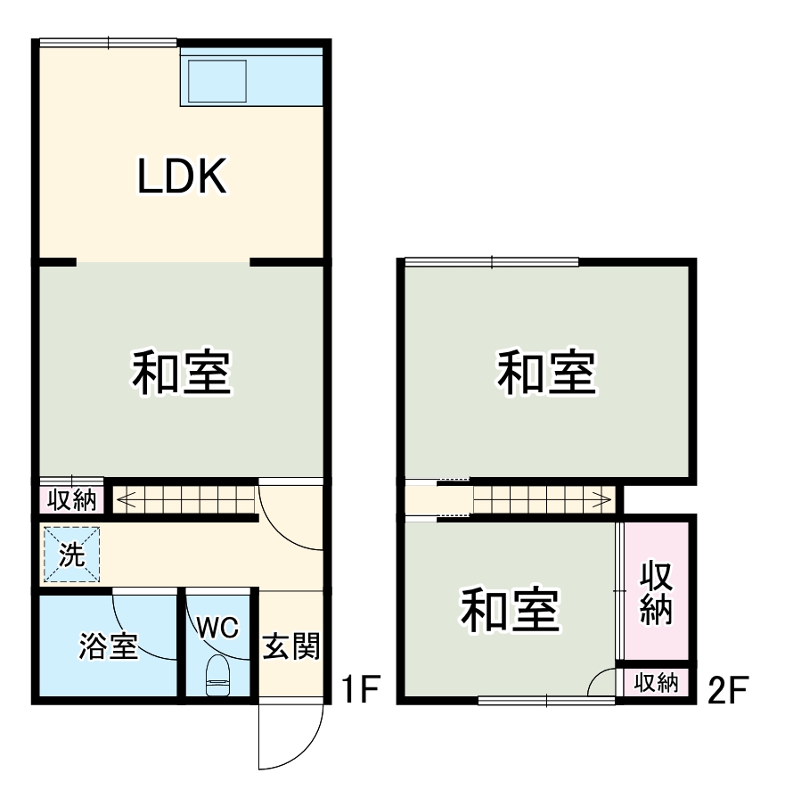 瑞穂生津テラスハウスの間取り