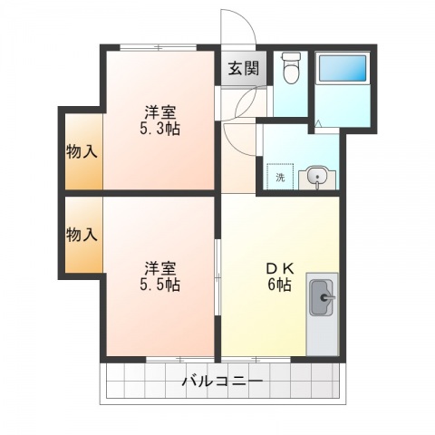 都田ハイツの間取り