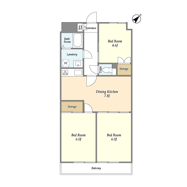 小島マンションの間取り